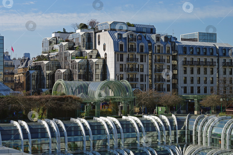 Скачать Вид на Форум де Халль, Париж фотосток Ozero