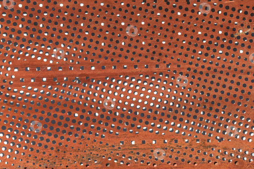 Скачать перфорированная металлическая ржавая поверхность фотосток Ozero