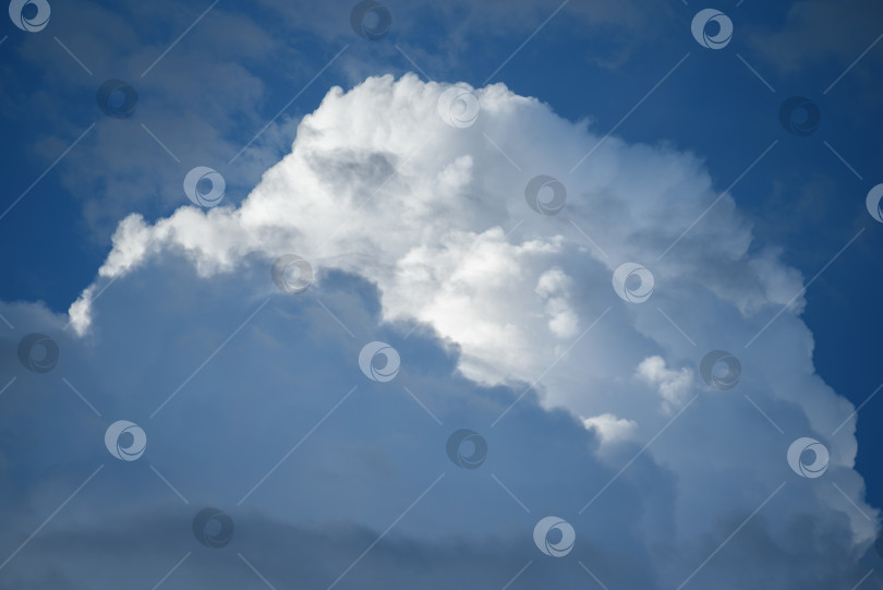 Скачать Голубое небо с белыми облаками фотосток Ozero