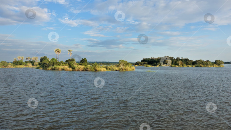 Скачать Река Замбези течет спокойно. фотосток Ozero