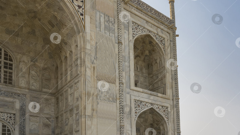Скачать Детали архитектуры прекрасного Тадж-Махала. фотосток Ozero