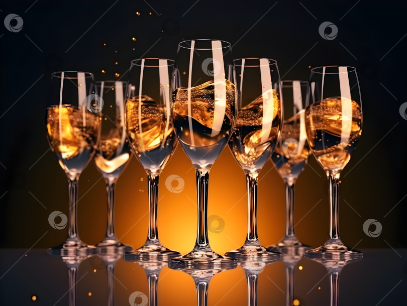 Картинка с бокалами вина - Добрый вечер