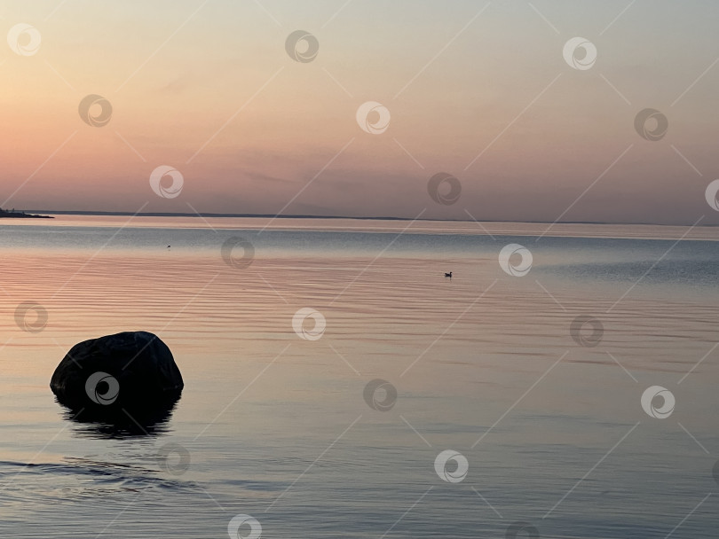 Скачать Закат на воде. Ладога фотосток Ozero