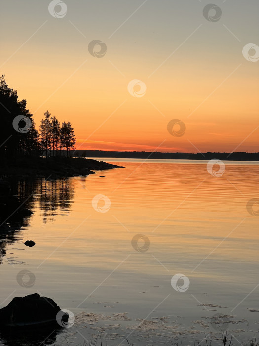 Скачать Закат Ладога фотосток Ozero