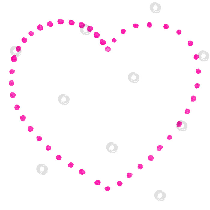 Скачать Розовое изолированное точечное сердечко в день Святого Валентина фотосток Ozero