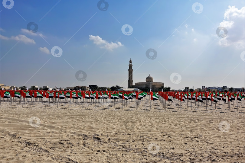 Скачать Празднование дня государственного флага ОАЭ. фотосток Ozero
