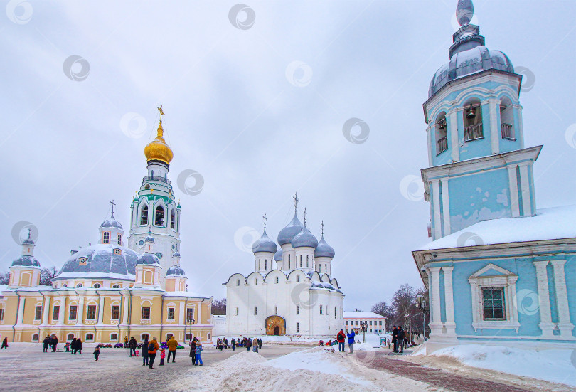 Скачать Вологда, Россия - 3 января 2021 года: Вологодский кремль - Воскрешение фотосток Ozero
