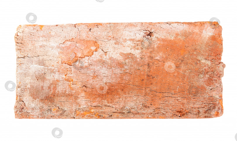 Скачать Кирпично-красная глина, выделенная на белом фоне фотосток Ozero