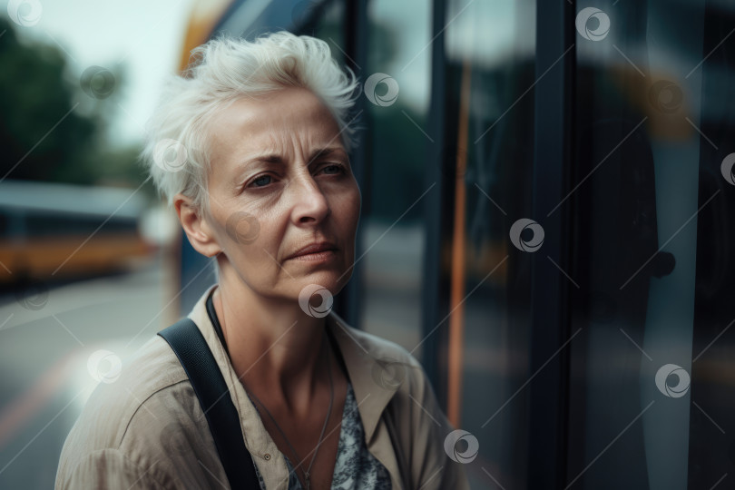 Скачать Женщина средних лет плохо себя чувствует в летнюю жару фотосток Ozero