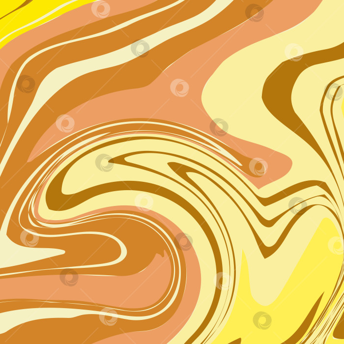 Скачать Мраморная текстура в желтом и оранжевом цветах. Абстрактное векторное изображение. фотосток Ozero
