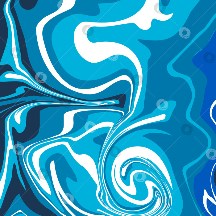 Скачать Мраморная текстура в голубых и белых тонах. Абстрактное векторное изображение. фотосток Ozero