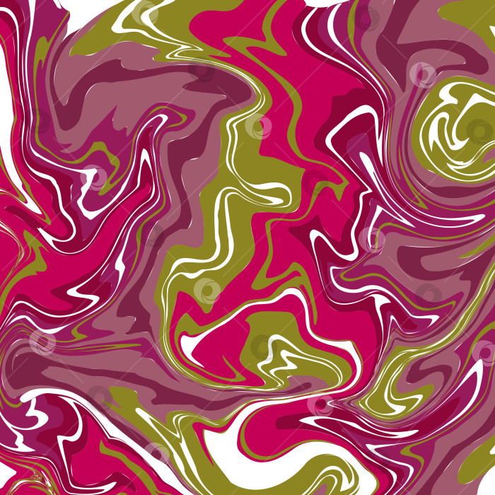 Скачать Мраморная текстура в ярко-розовых и зеленых тонах. Абстрактное векторное изображение. фотосток Ozero