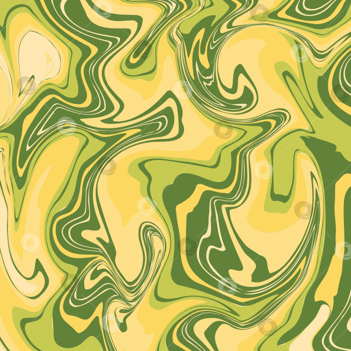 Скачать Мраморная текстура в желтом и зеленом цветах. Абстрактное векторное изображение. фотосток Ozero