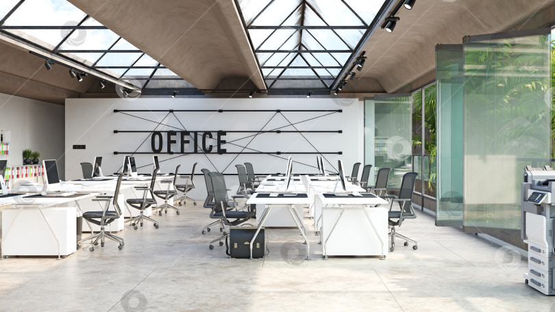 Скачать концепция дизайна интерьера современного офиса фотосток Ozero
