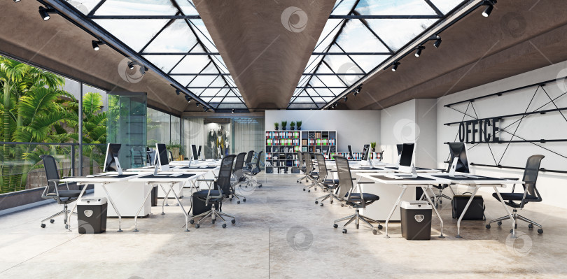 Скачать концепция дизайна интерьера современного офиса фотосток Ozero