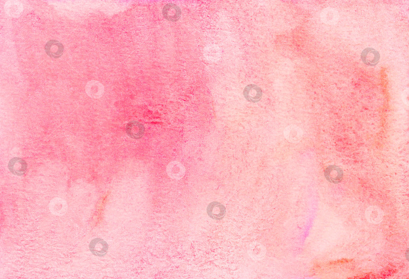 Скачать Акварельная картина на коралловом и розовом фоне. Розовый персиковый цвет  фотосток Ozero