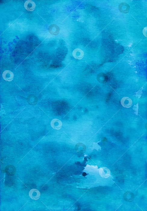 Скачать Акварельная жидкая текстура картины на спокойном синем фоне. Разводы  фотосток Ozero