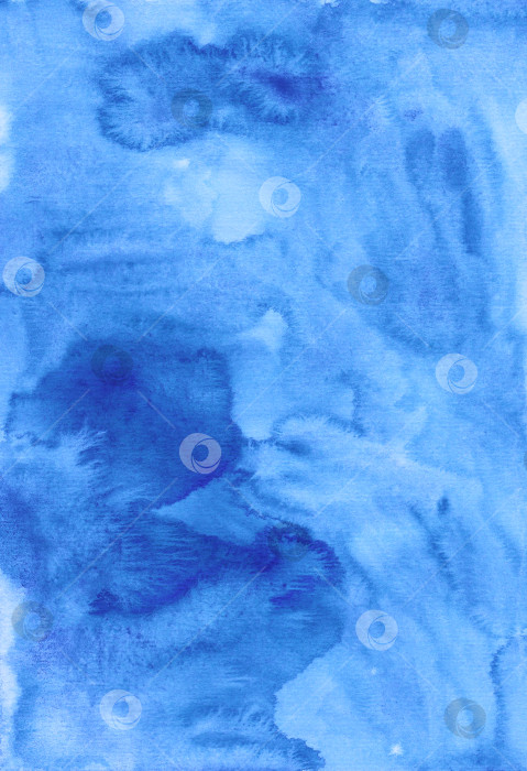 Скачать Акварельная лазурно-голубая фоновая текстура рисунка. Винтажная рука  фотосток Ozero