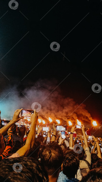 Скачать Церемония ганга аарти - Ganga aarti в Индии фотосток Ozero