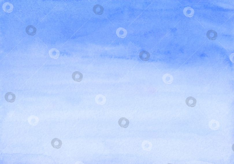 Скачать Акварельная светло-голубая градиентная текстура фона. Акварельный абс фотосток Ozero