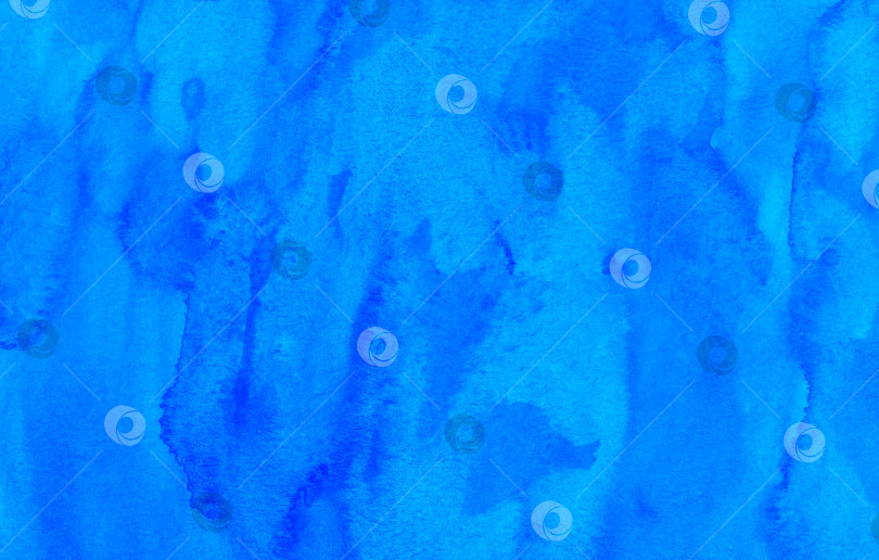 Скачать Акварельная текстура жидкого синего фона. Ручная роспись акварелью фотосток Ozero