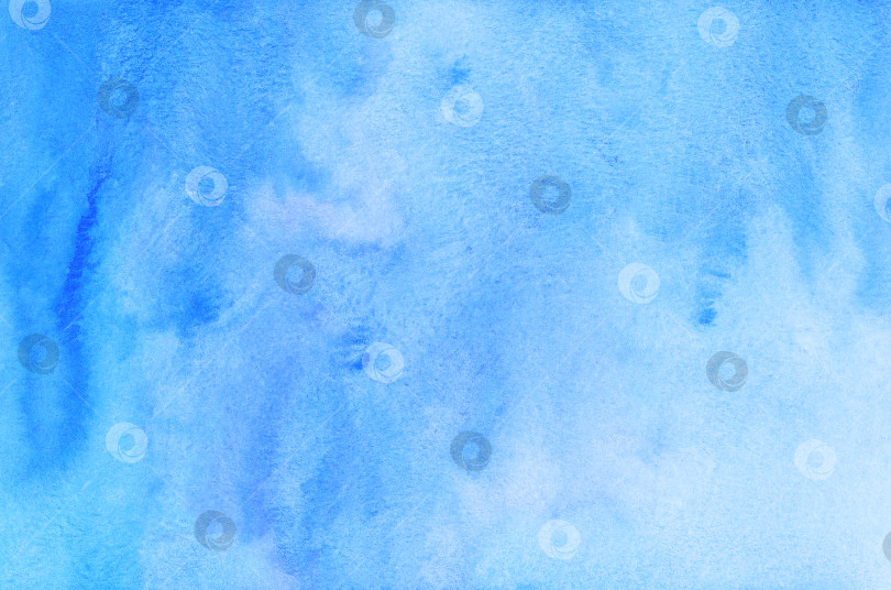 Скачать Акварельно-голубая текстура фона омбре. Акварель темно-синего цвета  фотосток Ozero