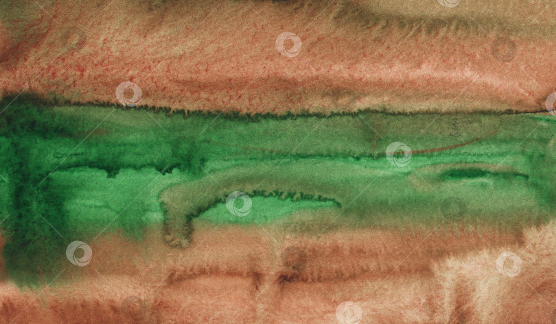 Скачать Акварельная текстура коричневого и зеленого фона. Многоцветный фотосток Ozero
