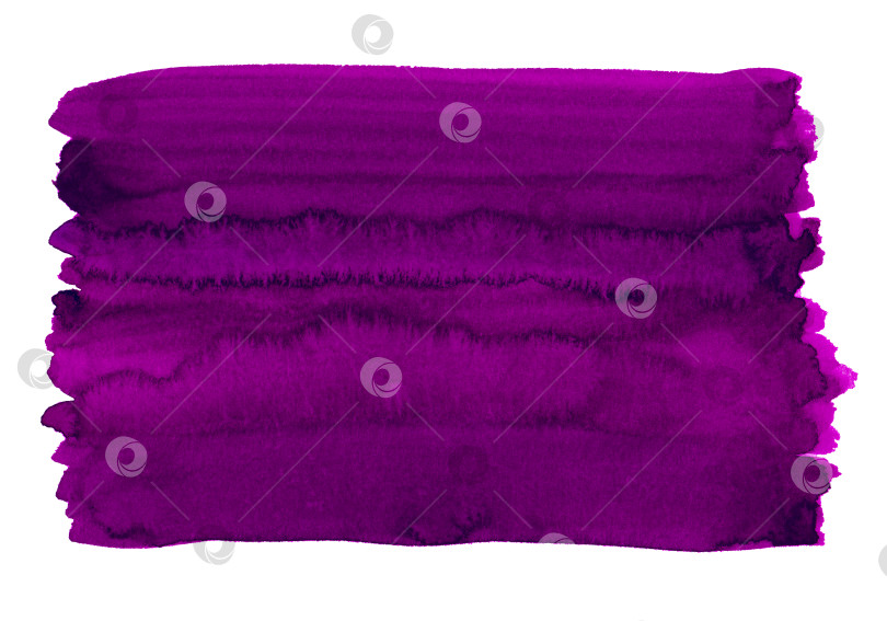 Скачать Абстрактное темно-фиолетовое акварельное пятно на белом фоне. Вода фотосток Ozero