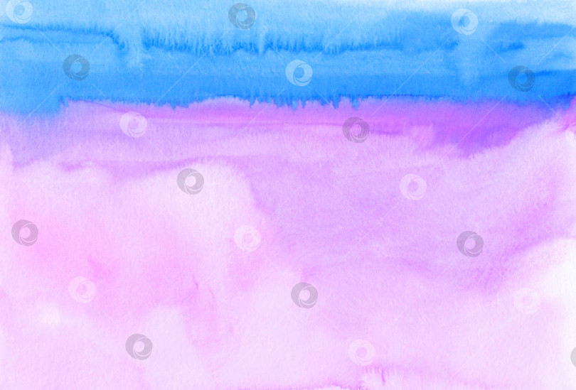 Скачать Акварельная пастельно-голубая и розовая текстура фона. Пятна на па фотосток Ozero