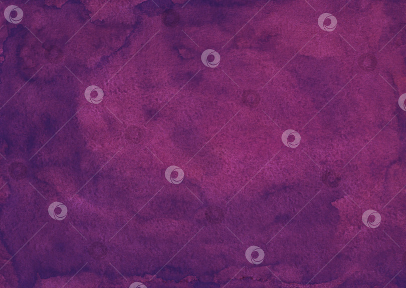 Скачать Акварельная текстура темно-фиолетового фона. Акварельная абстракция  фотосток Ozero