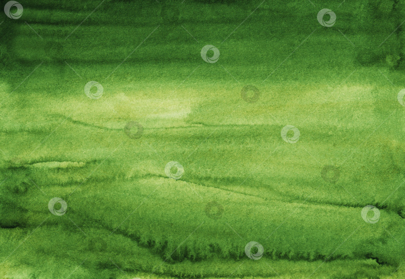 Скачать Акварельная текстура зеленого фона, раскрашенная вручную. Акварель ab фотосток Ozero