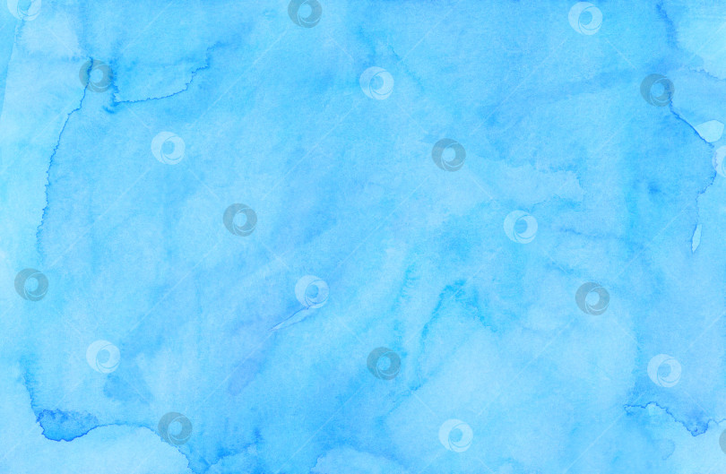 Скачать Акварельная картина на фоне светло-голубой лагуны. Акварель фотосток Ozero