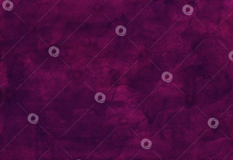 Скачать Акварельная текстура фона темно-фиолетового винного цвета, ручная краска фотосток Ozero