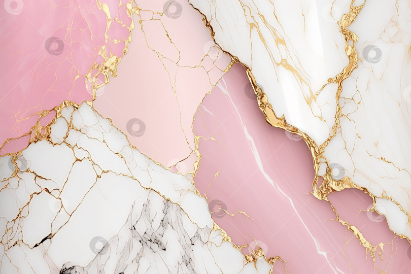 Скачать Abstract marble pink, white and gold background. Wedding invitation, card backdrop, banner. фотосток Ozero