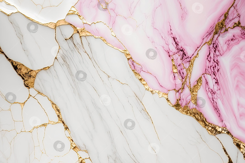 Скачать Abstract marble pink, white and gold background. Wedding invitation, card backdrop, banner. фотосток Ozero