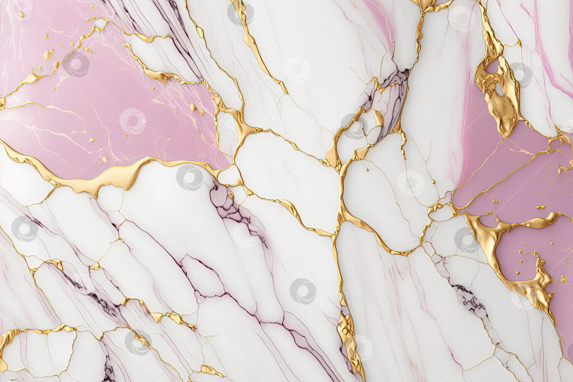Скачать Pink, white and gold marble background. Luxury marble stone texture. Wedding invitation backdrop. фотосток Ozero