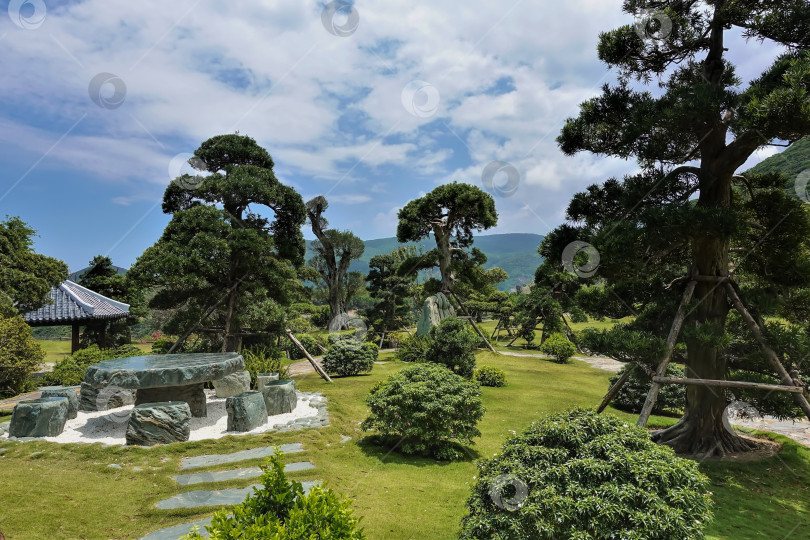 Скачать Озеленение парка в японском стиле. фотосток Ozero