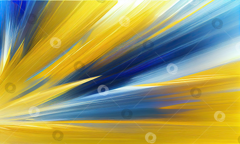 Скачать Абстрактный фон в желтых и синих тонах, генеративный искусственный интеллект фотосток Ozero