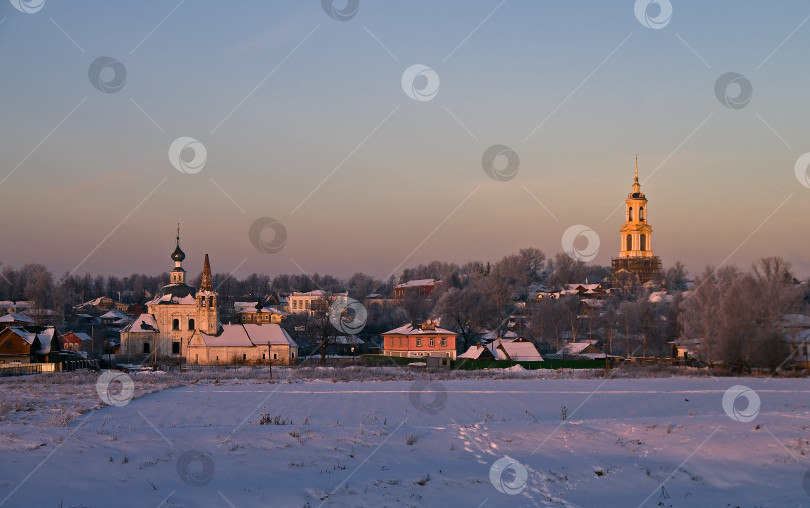 Скачать Зимний закат. фотосток Ozero