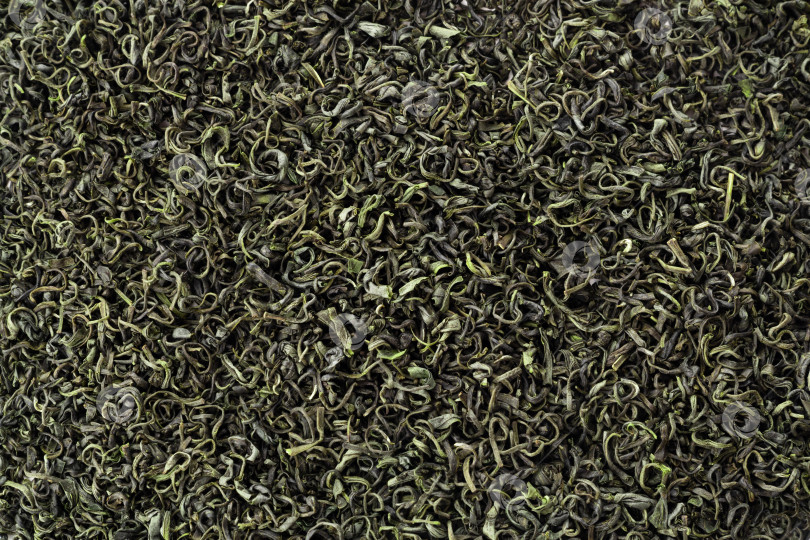 Скачать Фон китайского зеленого чая крупным планом. Зеленый чай используют для похудения, как альтернативу кофеину и улучшения здоровья сердца. фотосток Ozero