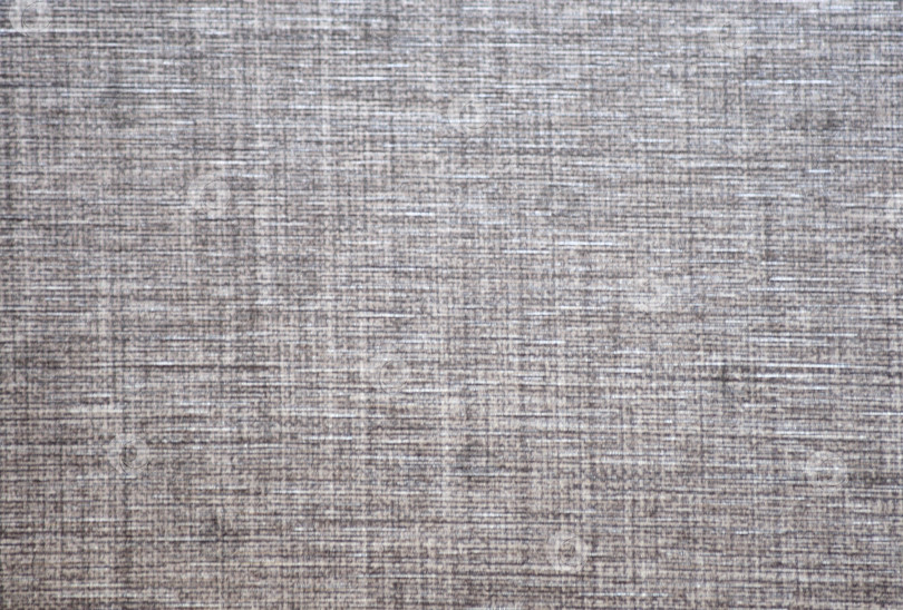 Скачать Фрагмент натуральной ткани серого цвета с рисунком плетения в продольные и поперечные полосы. фотосток Ozero