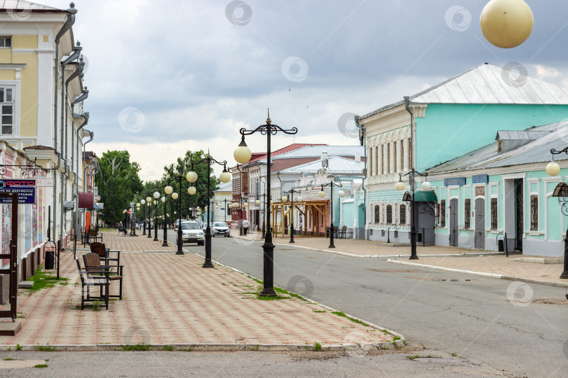 Скачать Город Елабуга, исторический центр. Казанская улица фотосток Ozero