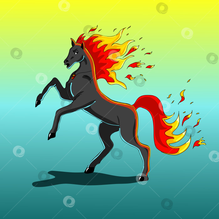 Скачать огненный конь фотосток Ozero