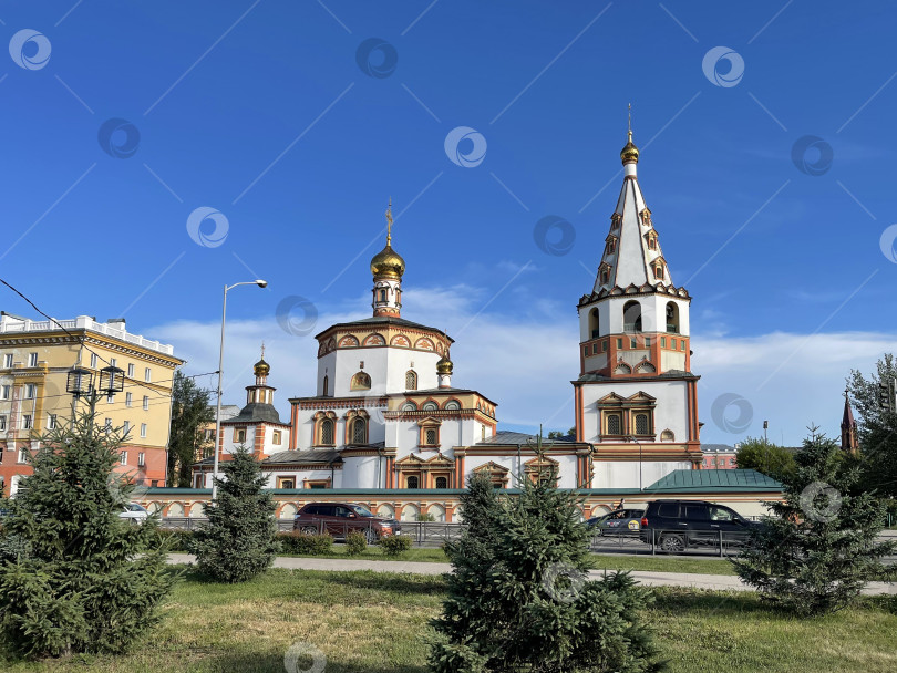 Скачать 18 июля 2022 года - Иркутск, Россия: Богоявленский собор фотосток Ozero