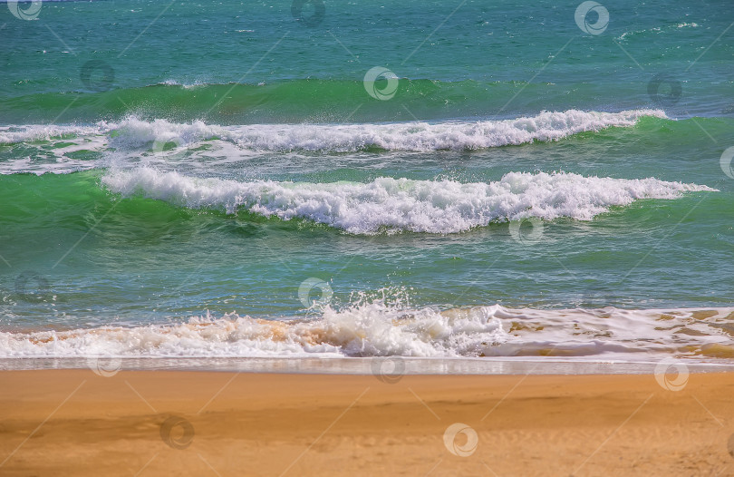 Скачать Морской берег и морские волны. фотосток Ozero