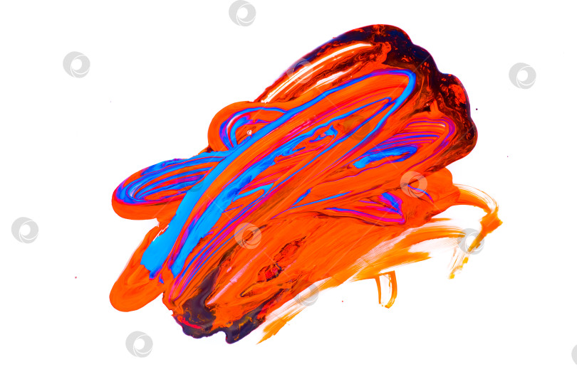 Скачать Абстрактный фон красочной творческой акриловой живописи фотосток Ozero