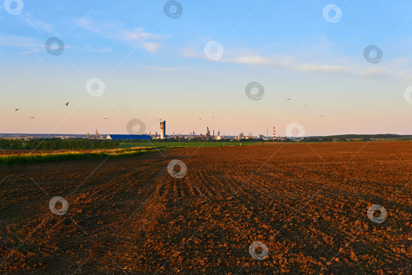 Скачать промышленный и сельскохозяйственный ландшафт фотосток Ozero