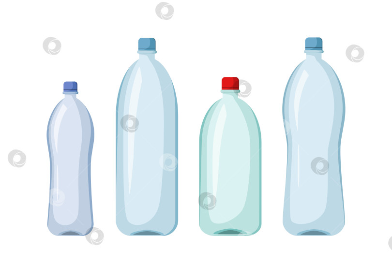 Скачать Набор пластиковых бутылок фотосток Ozero