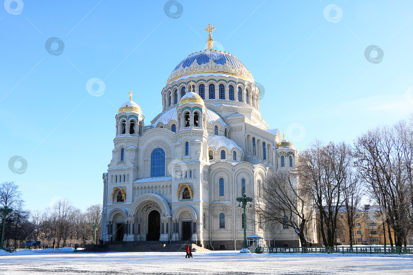 Скачать Россия, Санкт-Петербург, Кронштадт, Свято-Николаевский морской собор, 4 декабря 2018 года фотосток Ozero