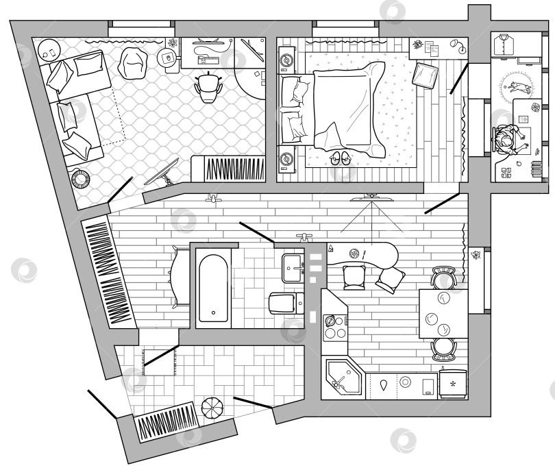 Планировка квартиры сверху (71 фото) - красивые картинки и HD фото